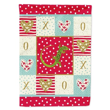 Carolines Treasures 28 x 0.01 x 40 in. Lizard Canvas House Flag CK5534CHF